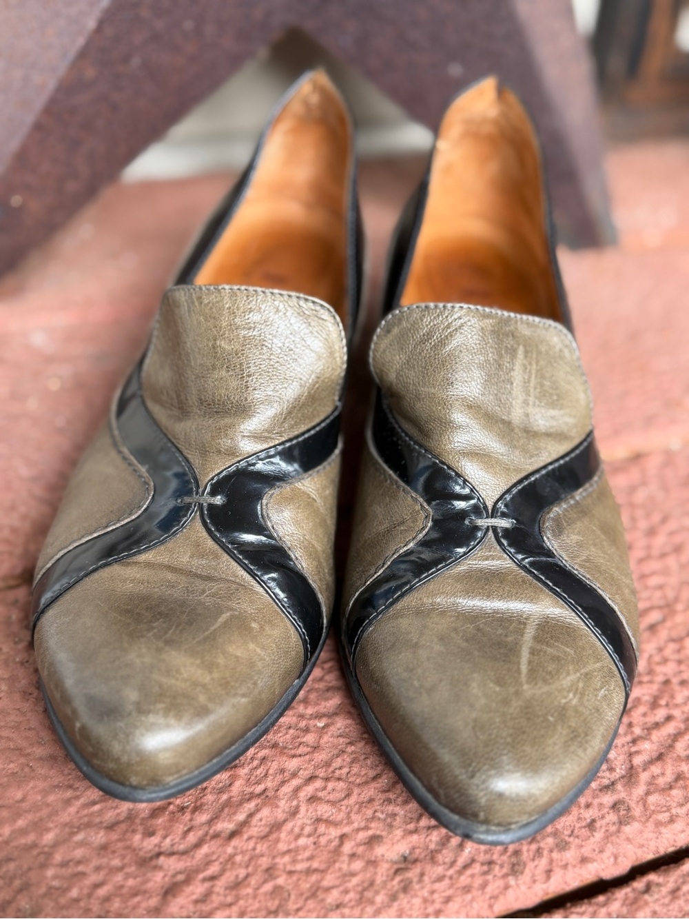 💚Fidji Portugal Leather Low Heel Pumps EU 37 US 6.5–7 💚